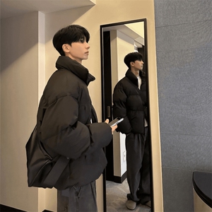 现货高品质美式高街冬季重磅三防羽绒棉衣男女加厚外套棉服冬,冬季胖子穿什么衣服搭配月图片