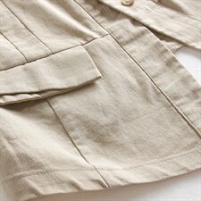 2021春季新款时尚个性V领休闲百搭棉麻马甲，女装马夹，小林双子