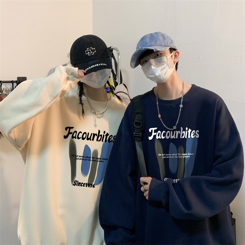 ！圆领卫衣男装港风长袖T恤男外套男WY157-P28,男装卫衣,电商B367