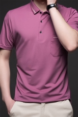 保罗男士短袖T恤翻领半袖薄款2023夏季新款中年商务休闲polo衫男，男装Polo衫，电商B212（原钱塘6029）