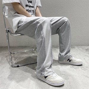 港风品质高街设计潮牌休闲裤垂坠感宽松阔腿男裤DK7861-P60-控78图片