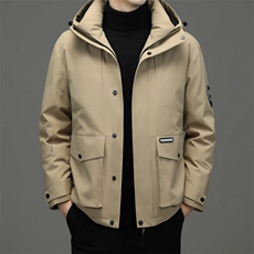 CSYR97737钱塘2020-2冬季厚款新款休闲有帽中年男士羽绒服P300，男装羽绒服，钱塘207-2