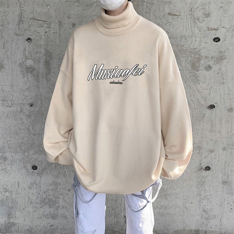 抖音供货、现货秋季冬高领毛衣宽松打底衫D223A-MG2301-特P45,男装针织衫/毛衣,电商019-1
