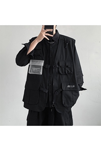 休闲马甲男 宽松工装百搭ins潮流机能风M101-P45图片