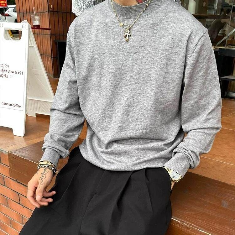 收袖口黑色修身短袖男款夏季显肌肉运动健身重磅t恤美式内搭半袖,男装针织衫/毛衣,电商D256-2(原A064-2)