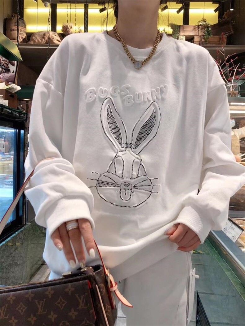 烫钻小兔子卫衣，女装卫衣/绒衫，一杭