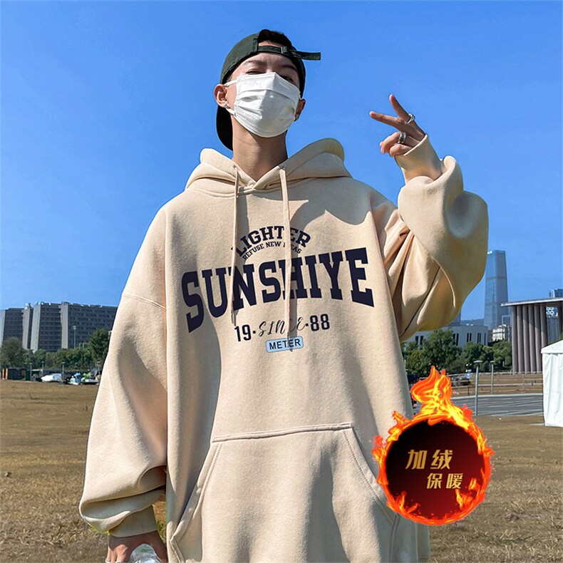 500克重磅秋冬美式加绒加厚卫衣外套DL1613常规特P35加绒特40,男装卫衣,电商A486