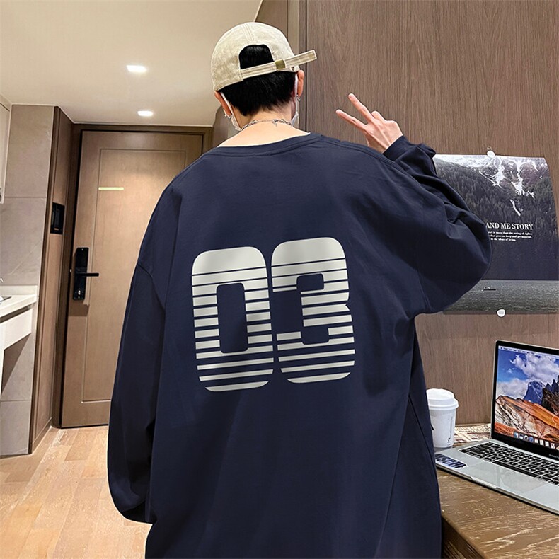 抖音得物供货量大从优可提供视频美式长袖T恤CT712特P25,男装T恤,电商A486-1