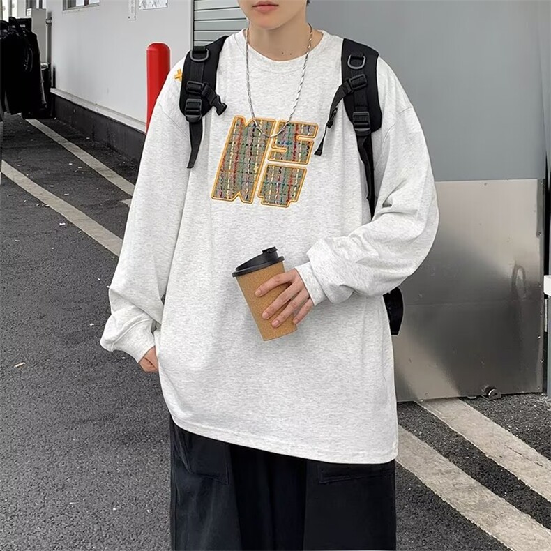 秋季新款外套男圆领长袖圆领卫衣W6124P38,男装卫衣,星座1116-2
