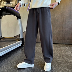 加绒加厚裤子男秋冬季2025新款美式休闲弯刀裤A313-18260-P68，男装卫衣，电商A313
