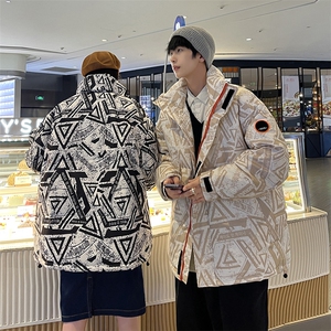 2024新款跑男情侣羽绒服男女时尚潮流加厚保暖白鸭绒服羽绒外套图片