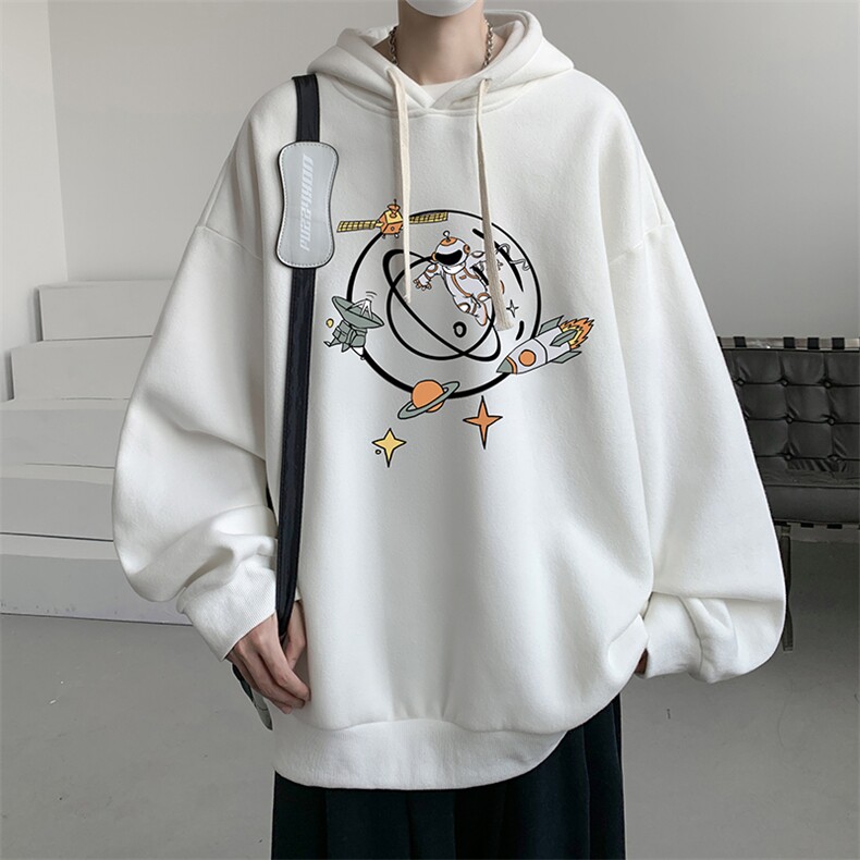 连帽卫衣男大码运动服帽衫外套WY2142-P35加绒款-P40,男装卫衣,电商A040