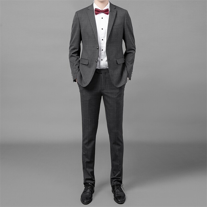 ASD8966春季新款男士西服礼服西装修身商务休闲男装西服套装图片