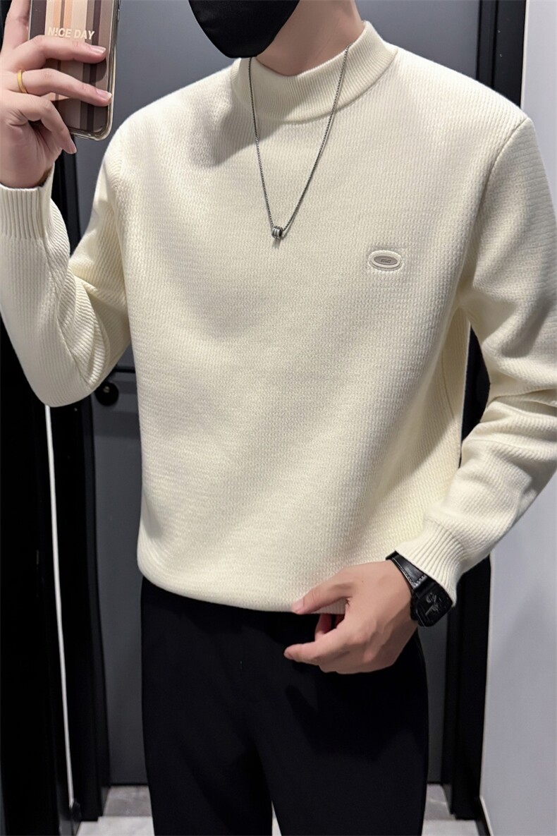 MY92009P6898店主风小伙风秋冬新款长袖打底衫针织衫毛衣男,男装T恤,电商B340
