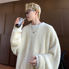 ！2025秋冬男士貂毛毛衣百搭纯色时尚针织衫毛线M2302特P48，男装针织衫/毛衣，电商B220