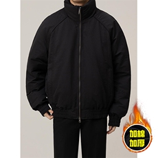 现货美式高街休闲棉衣夹克三防立领纯色户外工装加厚棉服外套，男装夹克，电商A486