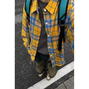 简约潮流时尚新款流行ins长袖衬衫百搭气质慵懒文艺日系原宿图片