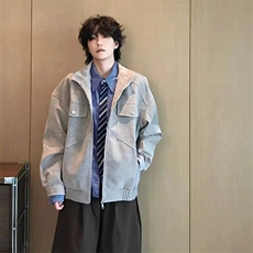 抖音得物痞帅外套男ins高街潮牌港系原宿风韩版潮宽松夹克AY1035，男装夹克，电商A443