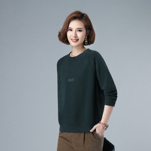 2021年秋季新款套头圆领长袖卫衣女宽松韩版休闲百搭上衣女打底衫,女装卫衣/绒衫,简韵佳