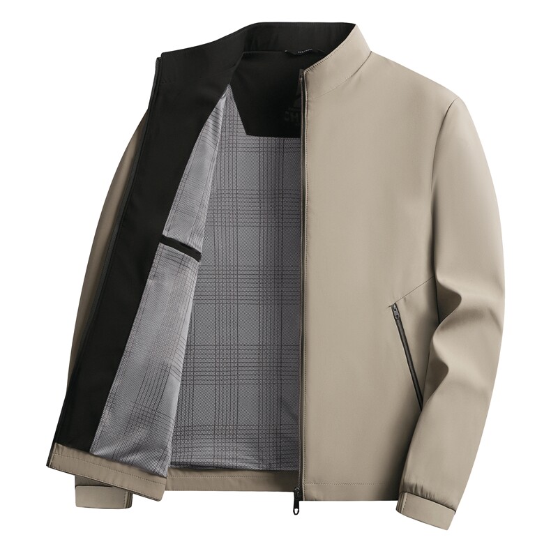 男士夹克衫春秋季新款商务休闲立领上衣青年百搭外套男618-P40，男装夹克，星座1403A