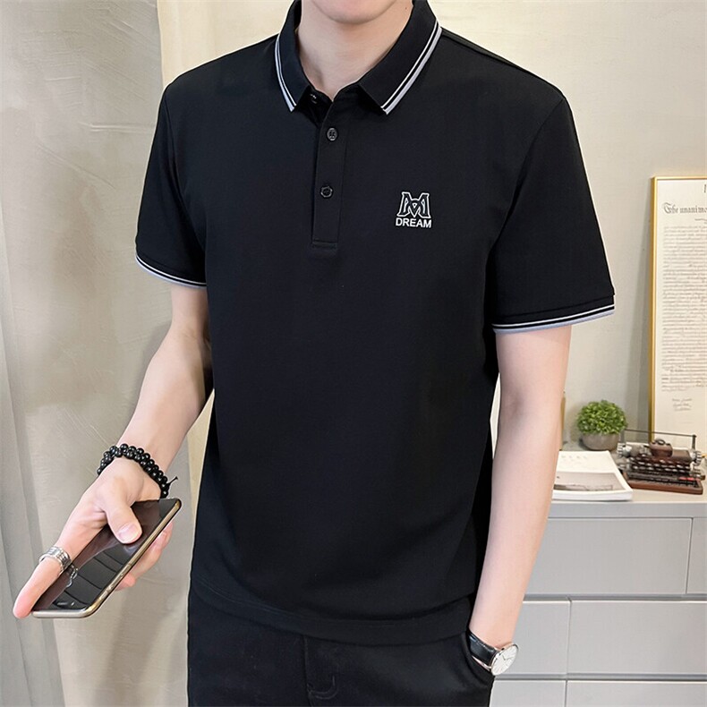 数据款Polo衫时尚刺绣男款短袖青春流行T恤DS-A329-PL2037-P50,男装T恤,电商A329