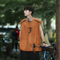 麂皮绒背心坎肩男T恤美式港风潮JB2330-P30控48，男装T恤，电商B370