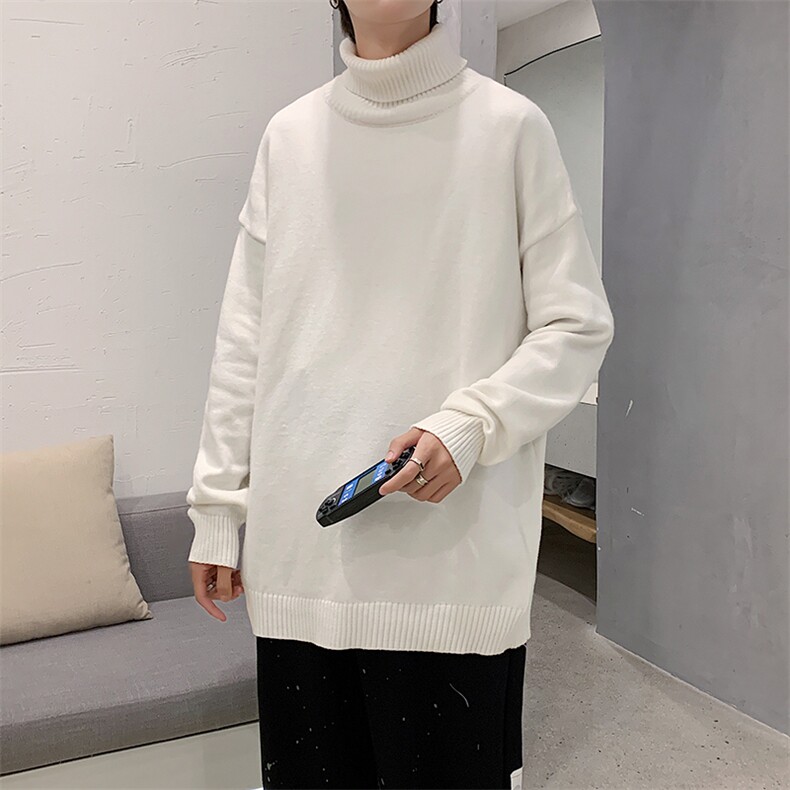 秋冬新款毛衣男2021港风潮流高领针织衫青年上衣A161-2-MJ100-P45，男装针织衫/毛衣，电商A161-2