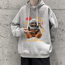纯棉连帽卫衣男大码运动帽衫宽松薄WY2281-P35，男装卫衣，电商A040