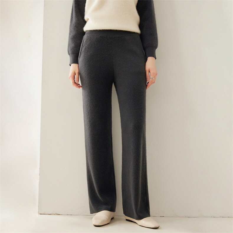 2025百搭时尚简约加厚阔腿裤,女装休闲裤,蜜暖羊