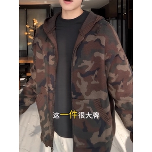 迷彩开衫连帽卫衣外套 WY8204 特P68图片