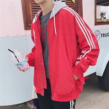 【】A003-927-P50秋冬季拼接连帽夹克男外套韩版，男装夹克，电商A003