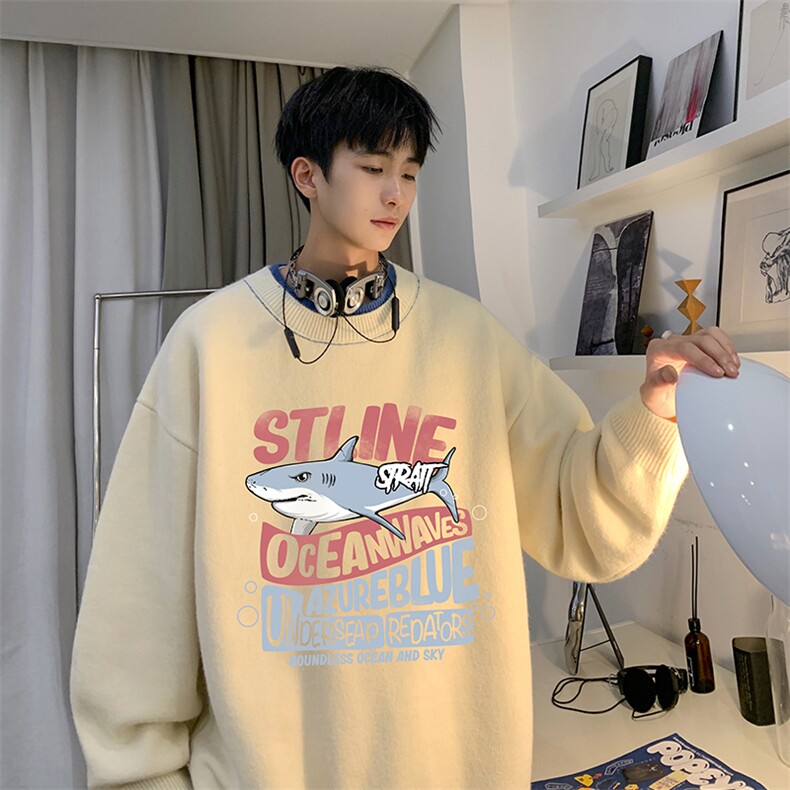 控78假两件毛衣男大码加绒针织衫男毛线衣M80331-P55加绒P70,男装针织衫/毛衣,电商A040
