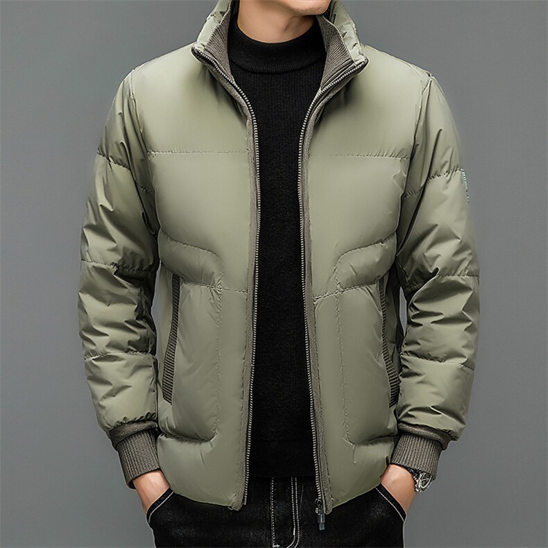 2022男短款中青年白鸭绒时尚加厚保暖休闲羽绒服外套 XY8227-P275图片