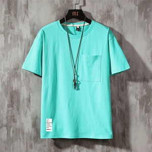DX24045-P25大口袋百搭短袖t恤男大码半袖体恤上衣服
