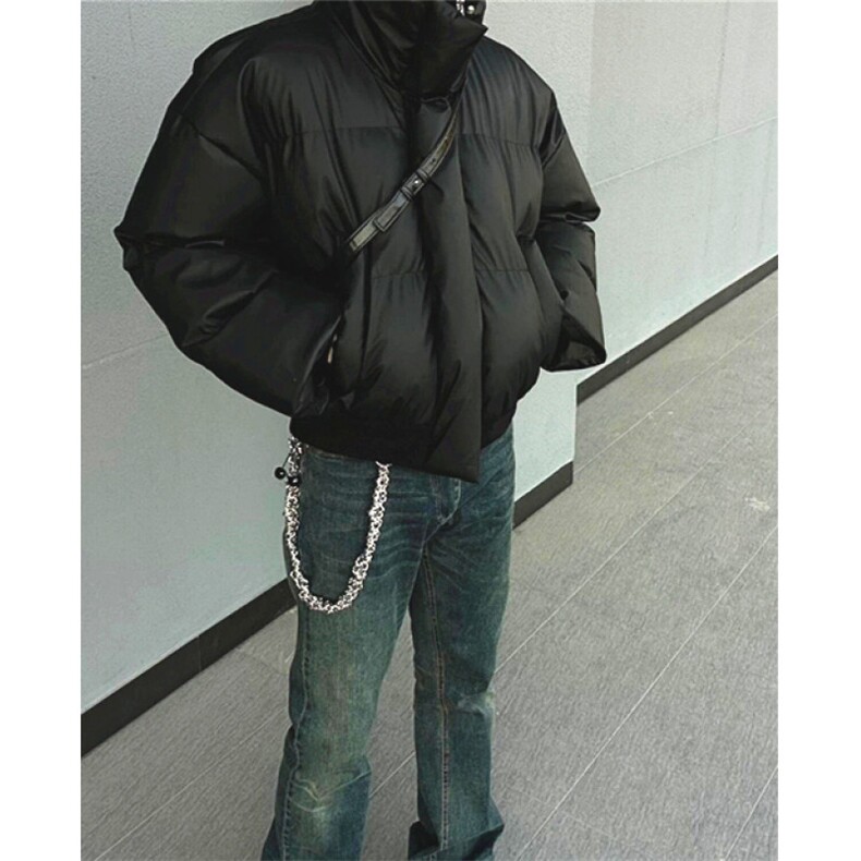 秋冬短款加厚棉服外套小众高级立领保暖面包服男女M8145,男装棉衣,星座1116A（原606A-3）