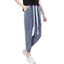 2022夏季新款时尚气质潮流修身牛仔裤，女装牛仔裤，丽影随形