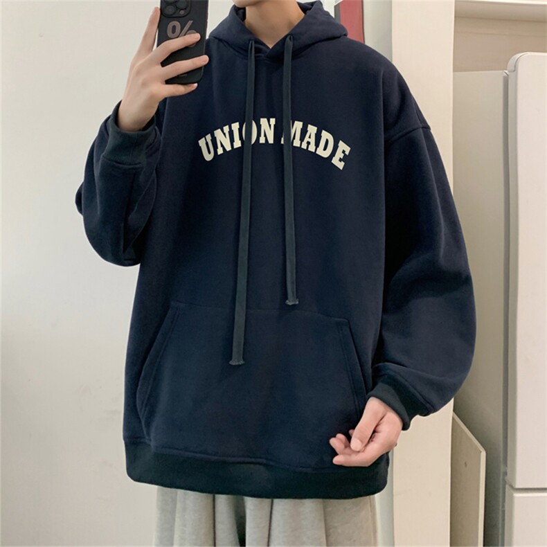 抖音品质23/秋季320G华棉男士连帽大码印花卫衣WYH3254-P45控68,男装卫衣,电商B370