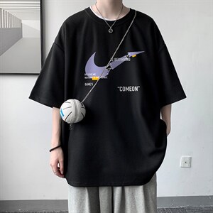 HT73259-P22 华夫格t恤男短袖男大码五分袖 大皂风图片