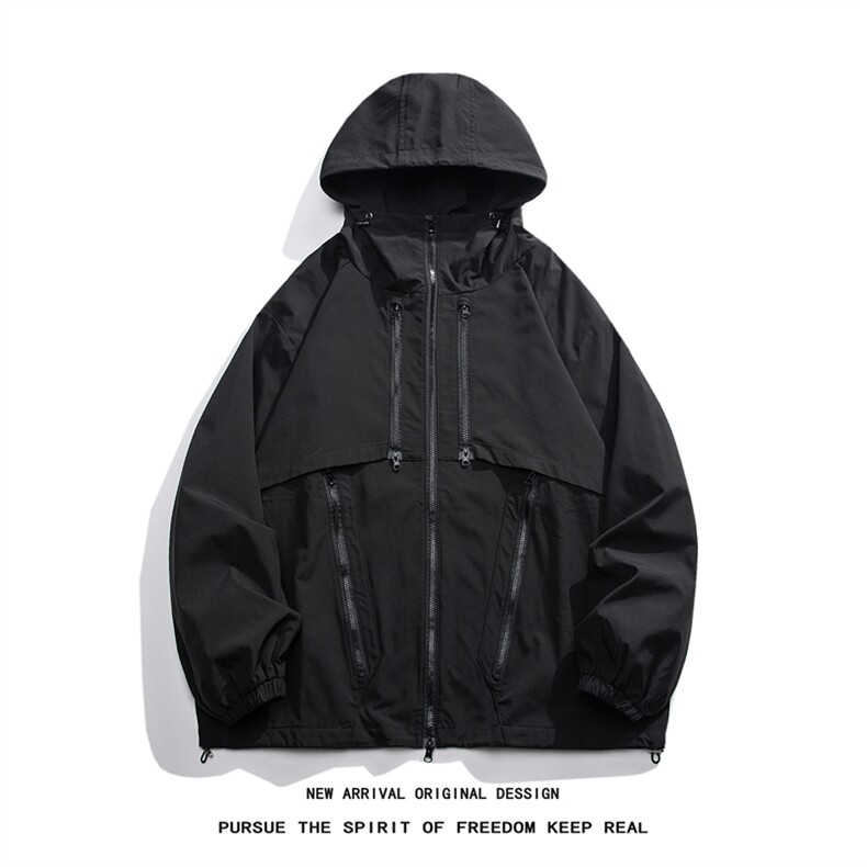 JK8121/P75秋装户外冲锋衣防水美式机能工装男女衣服夹克外套男,男装夹克,电商A141