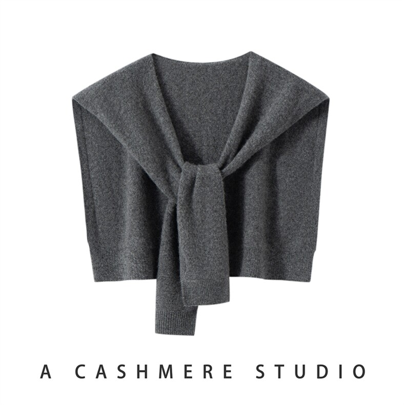 2025时尚百搭通勤简约休闲平面披肩，披肩，暖思纯羊绒