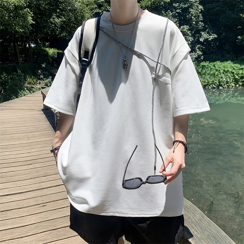 C341-P262024新款设计感小众t恤短袖男夏季潮牌百搭宽松上衣现货,男装T恤,星座512-6