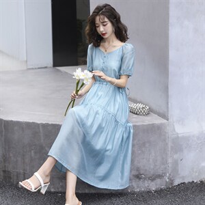 2022年夏季新款连衣裙休闲淑女blyc9006，女装连衣裙，笃写