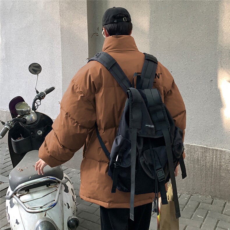 港风街景时尚字母印花休闲立领棉衣A247-MY62039特批65控99,男装棉衣,电商A247