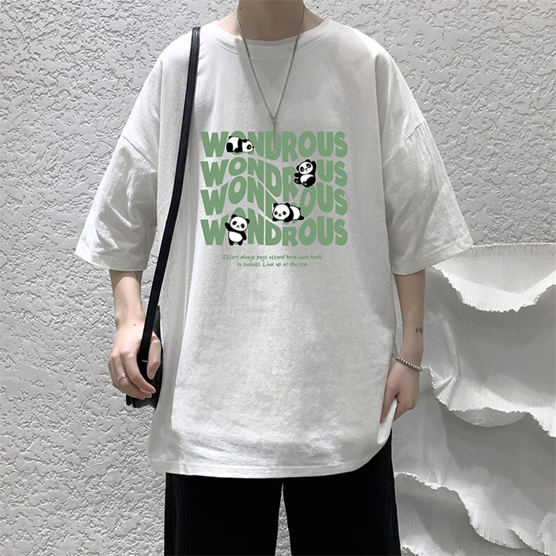 YT26376-P30亚麻短袖t恤男大码五分袖男宽松七分袖大皂风模特,男装T恤,电商A040