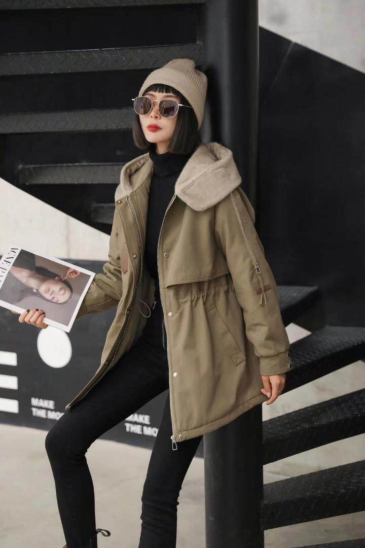 貂绒派克服，三色，三个尺码[现货]，其它，依柏璐