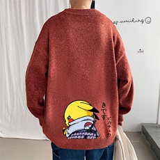 M19036-P45加绒款-P65加厚加绒毛衣男大码毛线衣男针织衫男线衫，男装针织衫/毛衣，电商A040