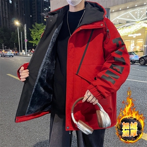 高品质男式加绒加厚夹克男时尚潮流加厚棉衣男外套MY1689-P83图片