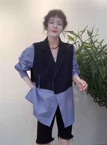 春款新款拼接外套图片