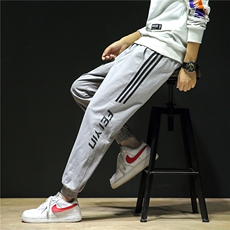 秋季新款潮牌工装裤男宽松加肥加大码束脚休闲裤子K911-P45，男装休闲裤，电商C305A