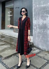 貂绒连衣裙，女装连衣裙，禾瓷